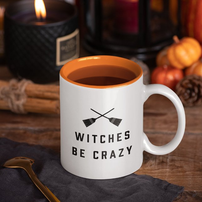 Taza Bicolor Las brujas son una locura Halloween (Subido por el creador)