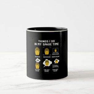 Taza Bicolor Las Cosas Que Hago En Mi Tiempo De Reparación Se 