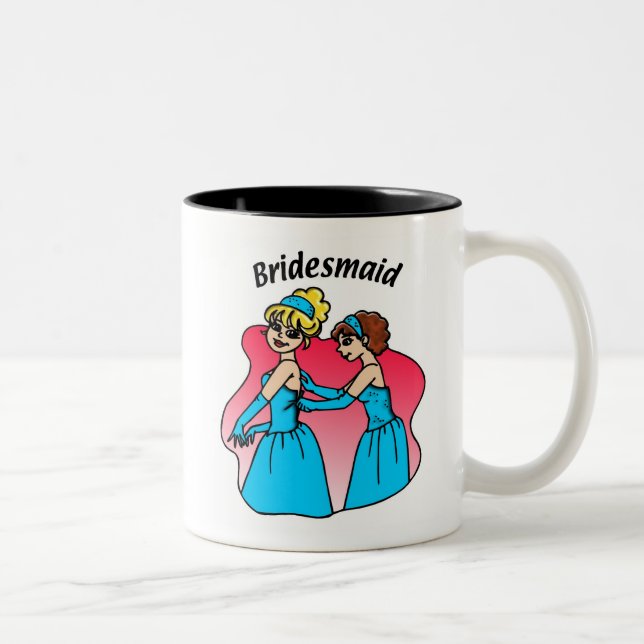 Taza Bicolor Las damas de honor en rosa (Derecha)