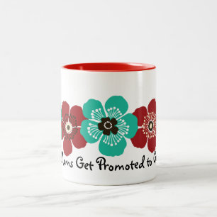 Taza Bicolor Las grandes mamáes consiguen promovidas a la