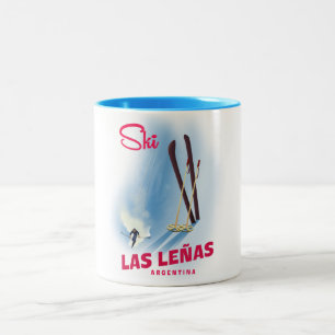 Taza Bicolor las leñas esquí Argentina