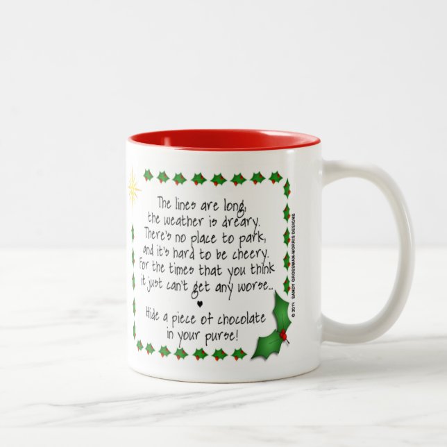 Taza Bicolor Las líneas son largas… (Derecha)
