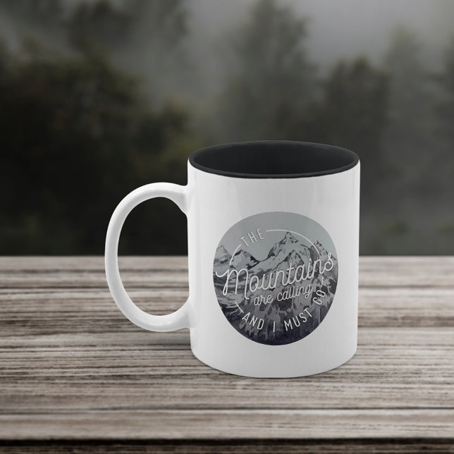 Taza Bicolor Las Montañas Llaman | (Subido por el creador)