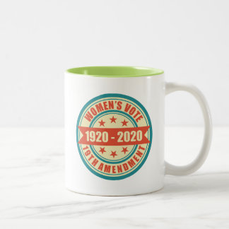 Taza Bicolor Las mujeres enderezan para votar Centennial
