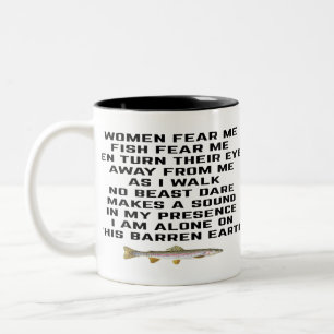 Taza Bicolor Las mujeres me temen, los peces me temen