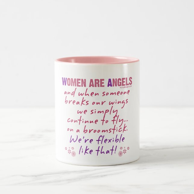Taza Bicolor Las mujeres son ángeles (Centro)