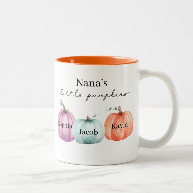 Taza Bicolor Las pequeñas calabazas de Nana (Derecha)
