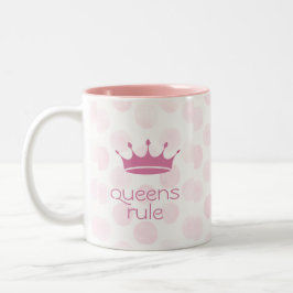 Taza Bicolor Las Reinas Mandan Corona 