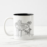 Taza Bicolor Las Vegas Vacaciones Dibujando Arte de Viajar<br><div class="desc">¡Celebren una tierra rica en herencia! Nuestro diseño de arte de viajes de Las Vegas Vacation Drawing Vacation Captura la esencia de este lugar histórico. El diseño en blanco es perfecto para tus productos Zazzle favoritos. El hotel Las Vegas Vacation Drawing Vacation Art Traveling Design Hotel también ofrece muchas facilidades...</div>