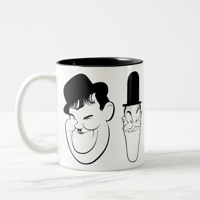 Taza Bicolor laurel and hardy (Izquierda)
