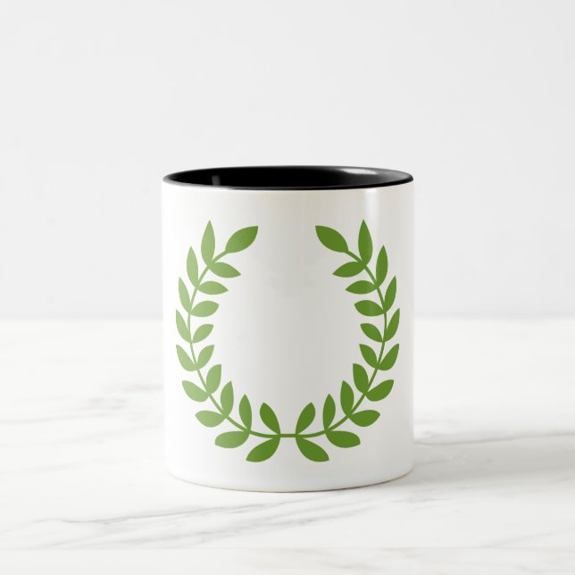 Taza Bicolor Laurel Wreath (Símbolo griego antiguo) (Centro)