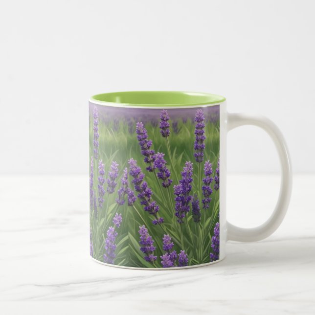Taza Bicolor lavanda púrpura (Derecha)