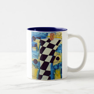 Taza Bicolor Lavandería Deco