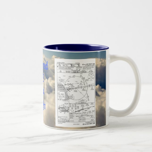 Taza Bicolor LAX ILS 24R, pintura del ILS,… (Derecha)