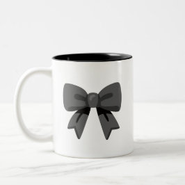 Taza Bicolor Lazo Negro