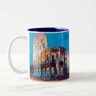 Taza Bicolor ldp COLOSSEUM Roma - por la noche -
