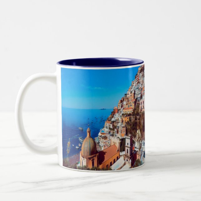 Taza Bicolor ldp POSITANO - Costa Amalfitana - Panorama (Izquierda)