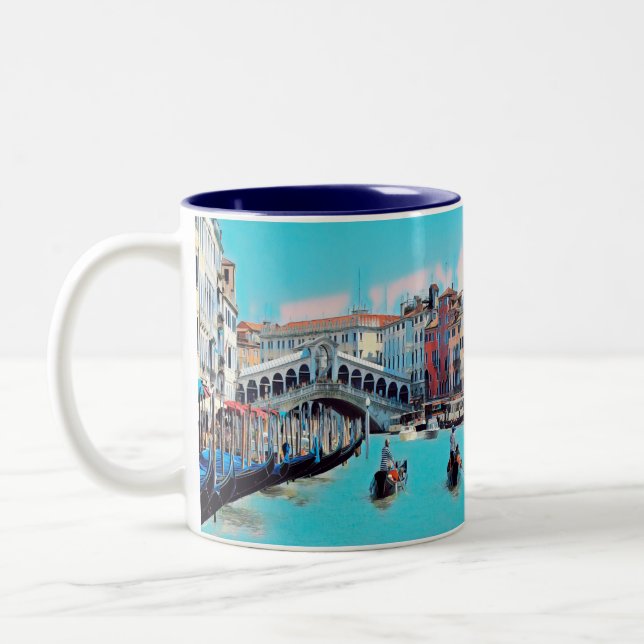 Taza Bicolor ldp VENECIA - góndolas - rialto - (Izquierda)