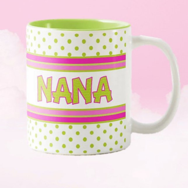Taza Bicolor ¡Le encantará! Mug de regalo para Nana (Subido por el creador)