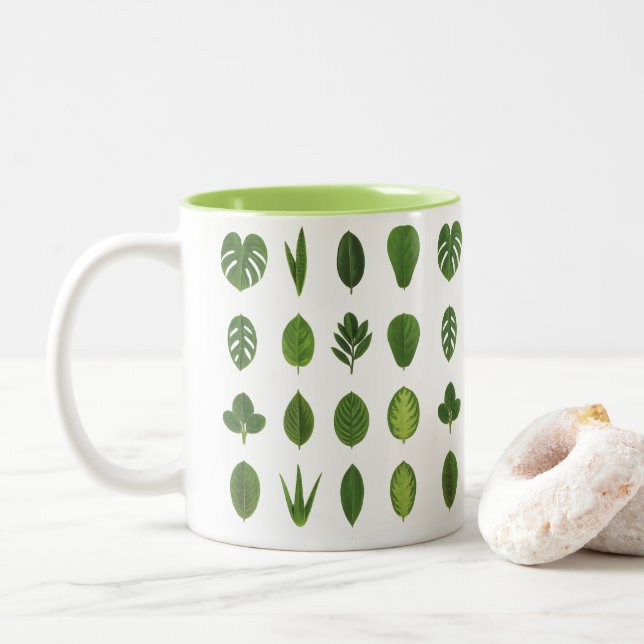 Taza Bicolor Leaf it to Nature (Con donut)