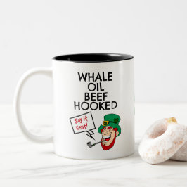 Taza Bicolor Lección irlandesa: Carne de aceite de ballena enga