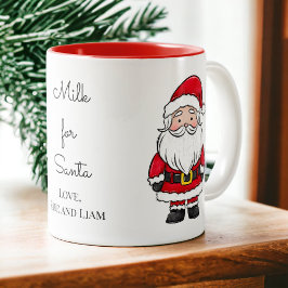 Taza Bicolor Leche para la víspera de Santa Navidades