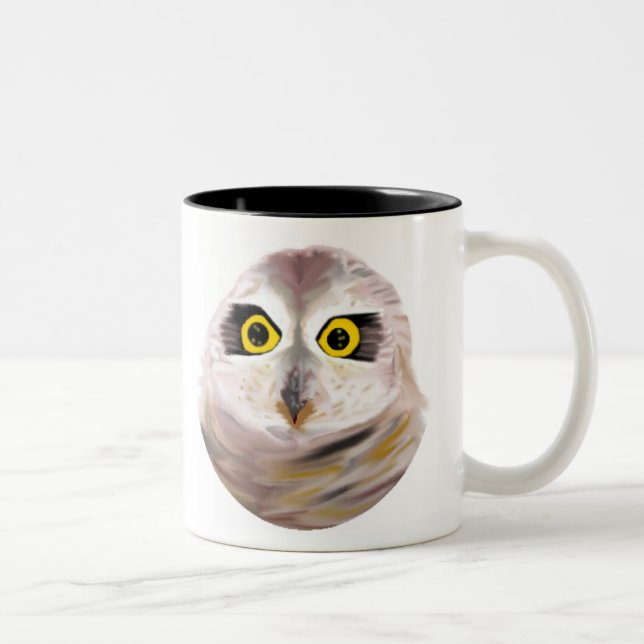 Taza Bicolor Lechuza común (Derecha)