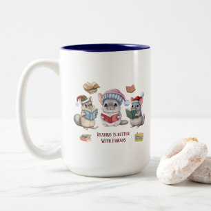 Taza Bicolor Lectura de libros Mug