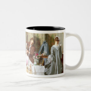 Taza Bicolor Lectura "Manon Lescaut" de Prevost del Abbe, 1856