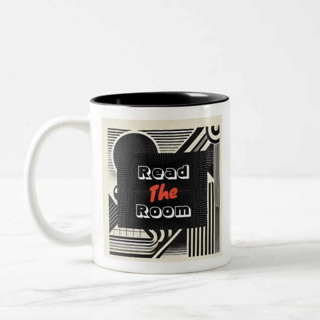Taza Bicolor Leer la habitación (Izquierda)