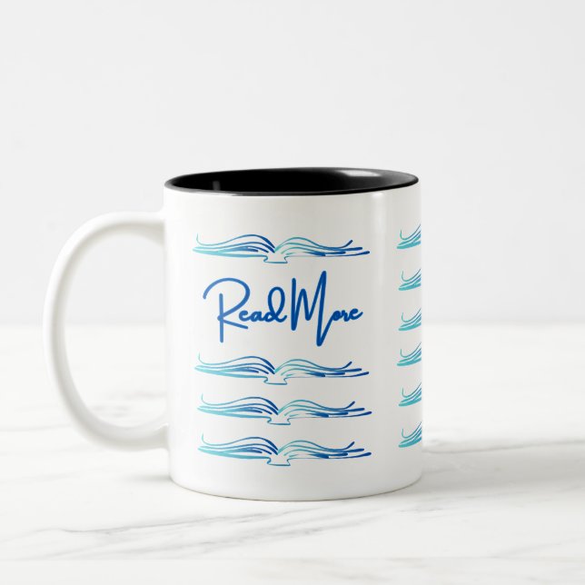 Taza Bicolor Leer Más (Izquierda)