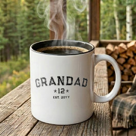 Taza Bicolor Legado Total de Nietos de la Universidad Abuelo Es