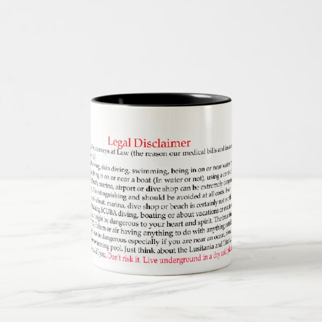 Taza Bicolor Legal Disclaimer (Centro)