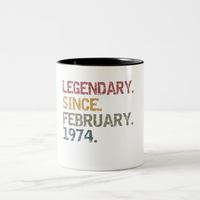 Taza Bicolor Legendario desde febrero de 1974 (Centro)