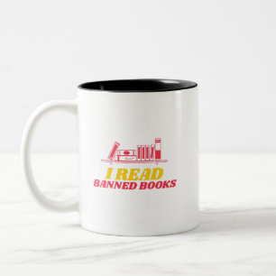 Taza Bicolor Leí Libros Prohibidos