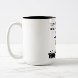 Taza Bicolor lema de graduación de Einstein blanco