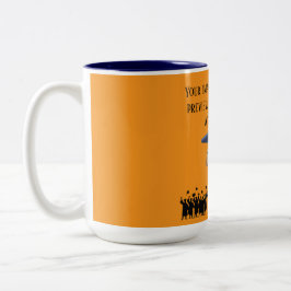 Taza Bicolor lema de graduación de Einstein naranja