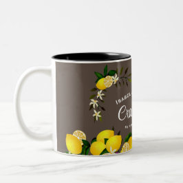 Taza Bicolor Lemon Craft Brown