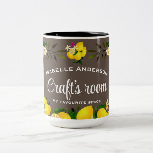 Taza Bicolor Lemon Craft Brown