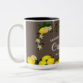 Taza Bicolor Lemon Craft Brown