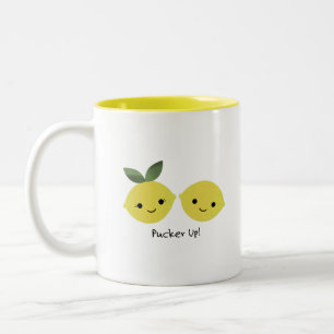 Taza Bicolor Lemones divertidos de Pucker Up