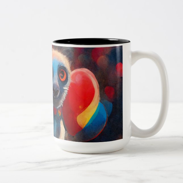 Taza Bicolor Lemur Coffee Mug (Derecha)