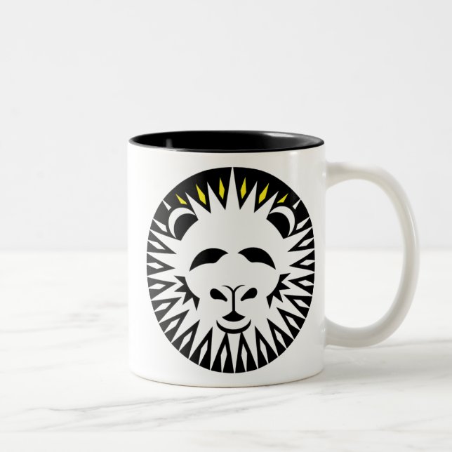 Taza Bicolor Leo Lion gráfico (Derecha)