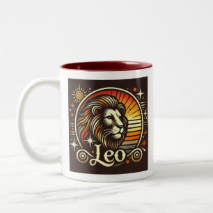 Taza Bicolor Leo Zodiac Coffee Mug Two Tone