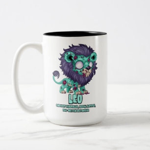 Taza Bicolor Leo Zombie