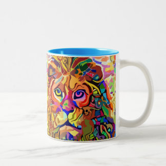 Taza Bicolor León