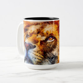 Taza Bicolor León