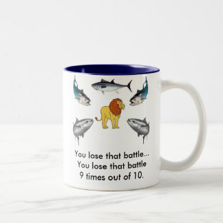 Taza Bicolor León contra atún