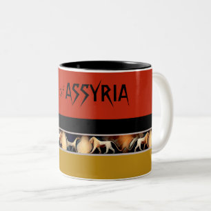 Taza Bicolor León de Asiria Mug