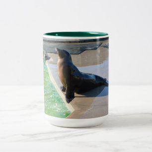 Taza Bicolor León de California